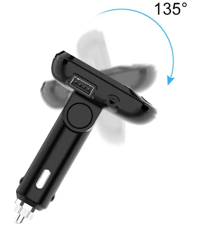 20 штук Bluetooth 5,0 FM модулятор громкой связи Bluetooth гарнитура для Беспроводной автомобильный набор, свободные руки, MP3 радио плеер USB Зарядное устройство QC3.0 12 v-24 v