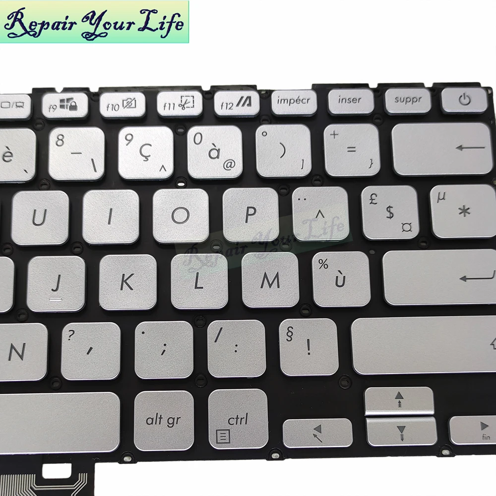 Teclado Retroiluminado para Asus Reino Unido Árabe Azerty Francês Asus X409 A409 D409 X409fa X409ua X409fl X409ua fr ar 262xfr00 - Imagem 3