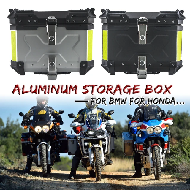 Boîte de rangement de coffre à bagages arrière pour moto, boîte à outils  Top Case, boîtes arrière étanches pour BMW Runder GS, R1250GS, Fenecout GS,  F850GS, Honda, 42L - AliExpress