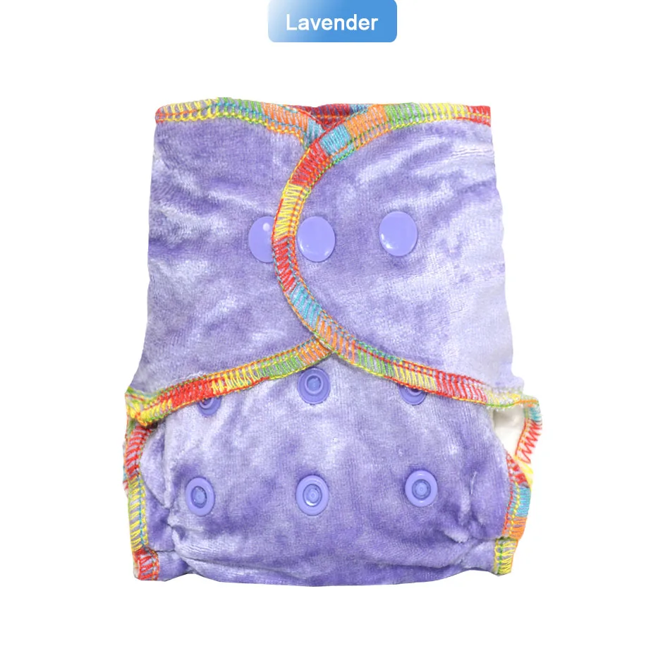 EezKoala Eco-Friendly Bamboo Velour Newborn Cloth Diaper - Reusable & Washable AIO Diaper