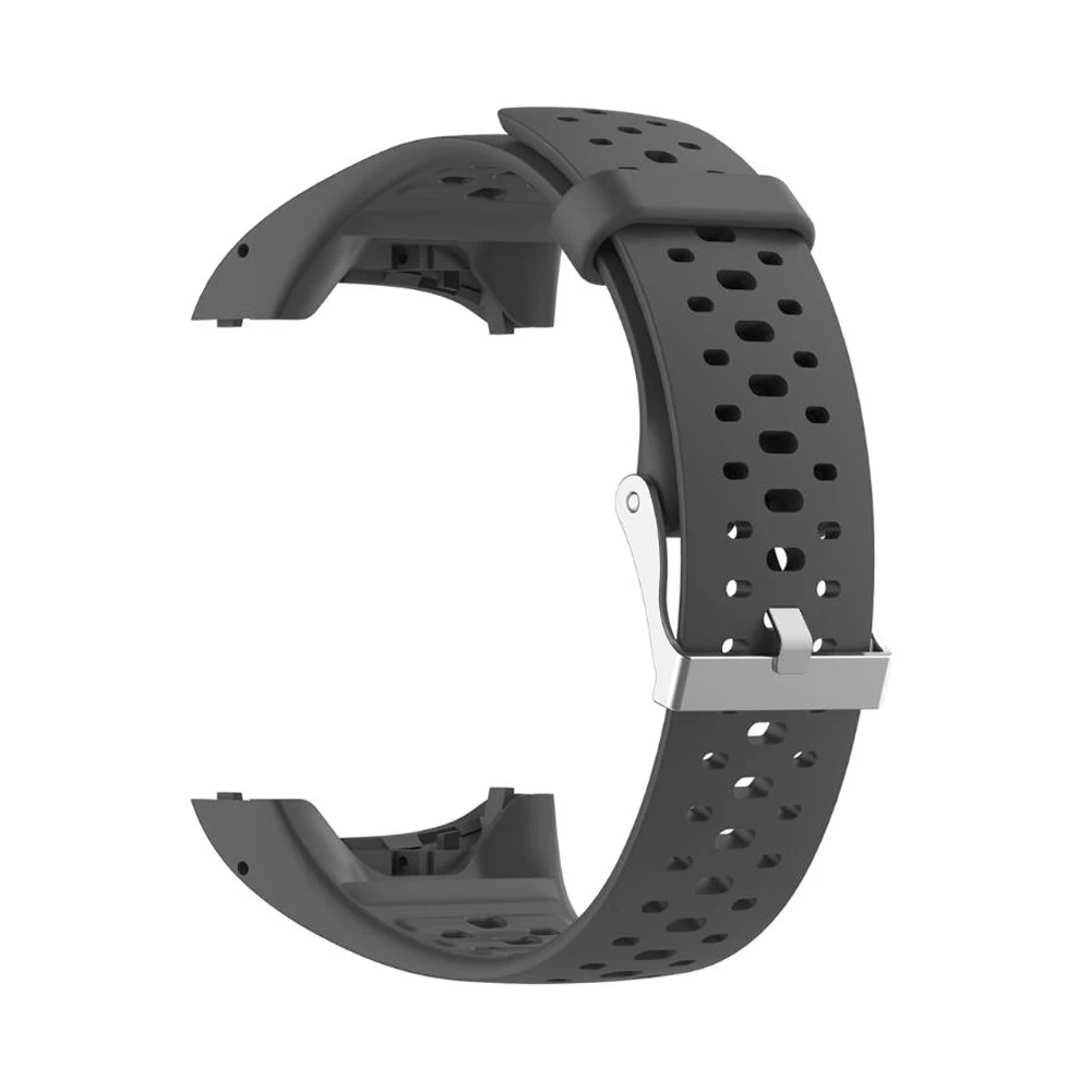 Silicone Wrist Strap Replacement for Polar M430 GPS Running Smart Sport Watch Band with Tools Wristband for Polar M400 Bracelet - Цвет: grey