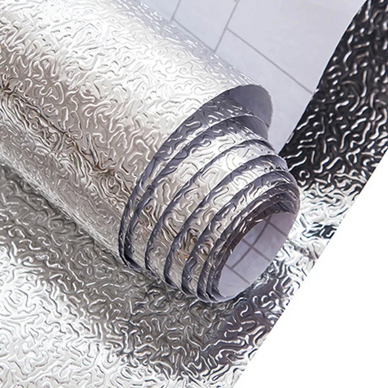 Promotion! Kitchen Oil Proof Waterproof Sticker Aluminum Foil Stove Cabinet Stickers Self Adhesive Wallpapers Diy Wall S | Дом и сад