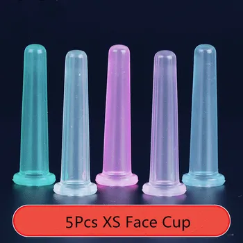 

5Pcs XS Cupping Cup Set Silicone Vacuum Face Cupping Massage Suction Cup Face Body Massager Relax Therapy