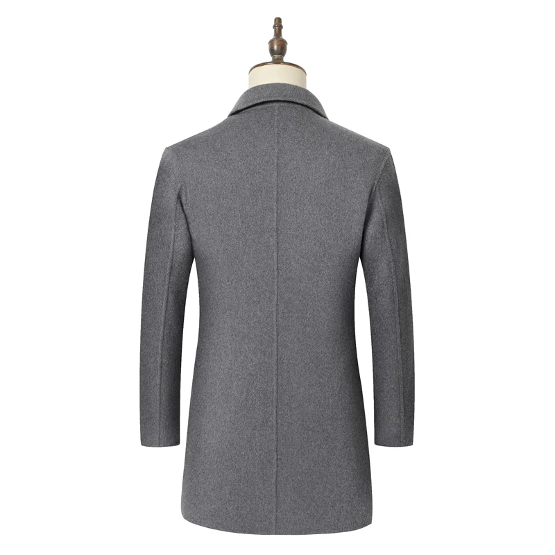 Low Price Coat Men Double-faced Woolen Trench Coat Winter Men Casual Men's Jacket Long Overcoat Men Wool Overcost Men's Cashmere Coat