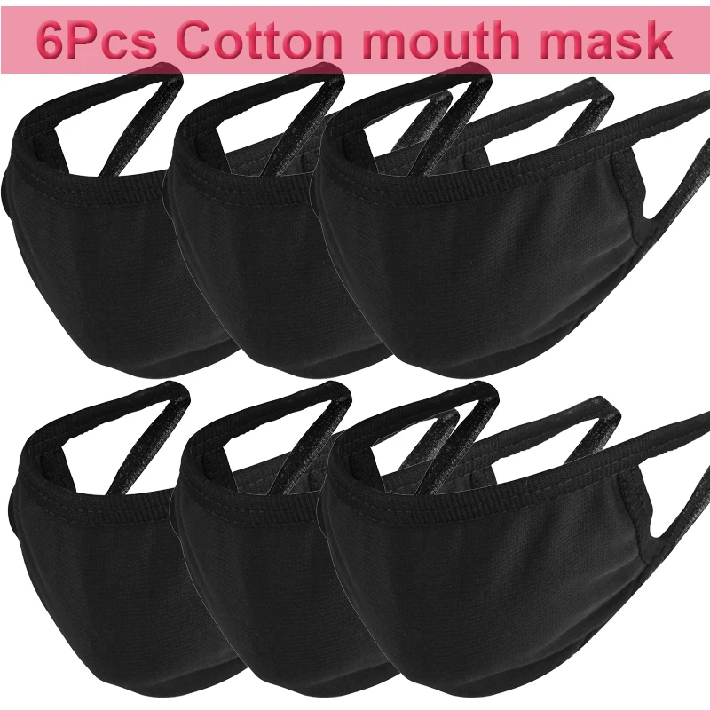 

Unisex Anti-Dust Flu Face Mask Respirator Masks Black Cotton Mouth Mask Breathing Muffle Cover Riding Outdoor