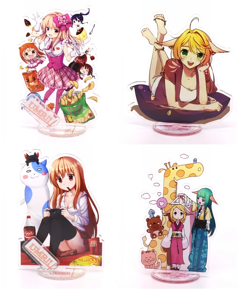 1 шт. кавайная фигурка на акриловой подставке Himouto! Umaru-chan miniOVA двусторонний