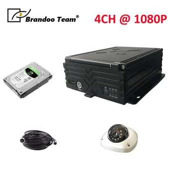 

4 channel 1080P HDD Mobile DVR MDV Bus Truck Auto Video Recorder with 1TB HDD 1080P H.265 MDVR for Logistics vehicle truck bus