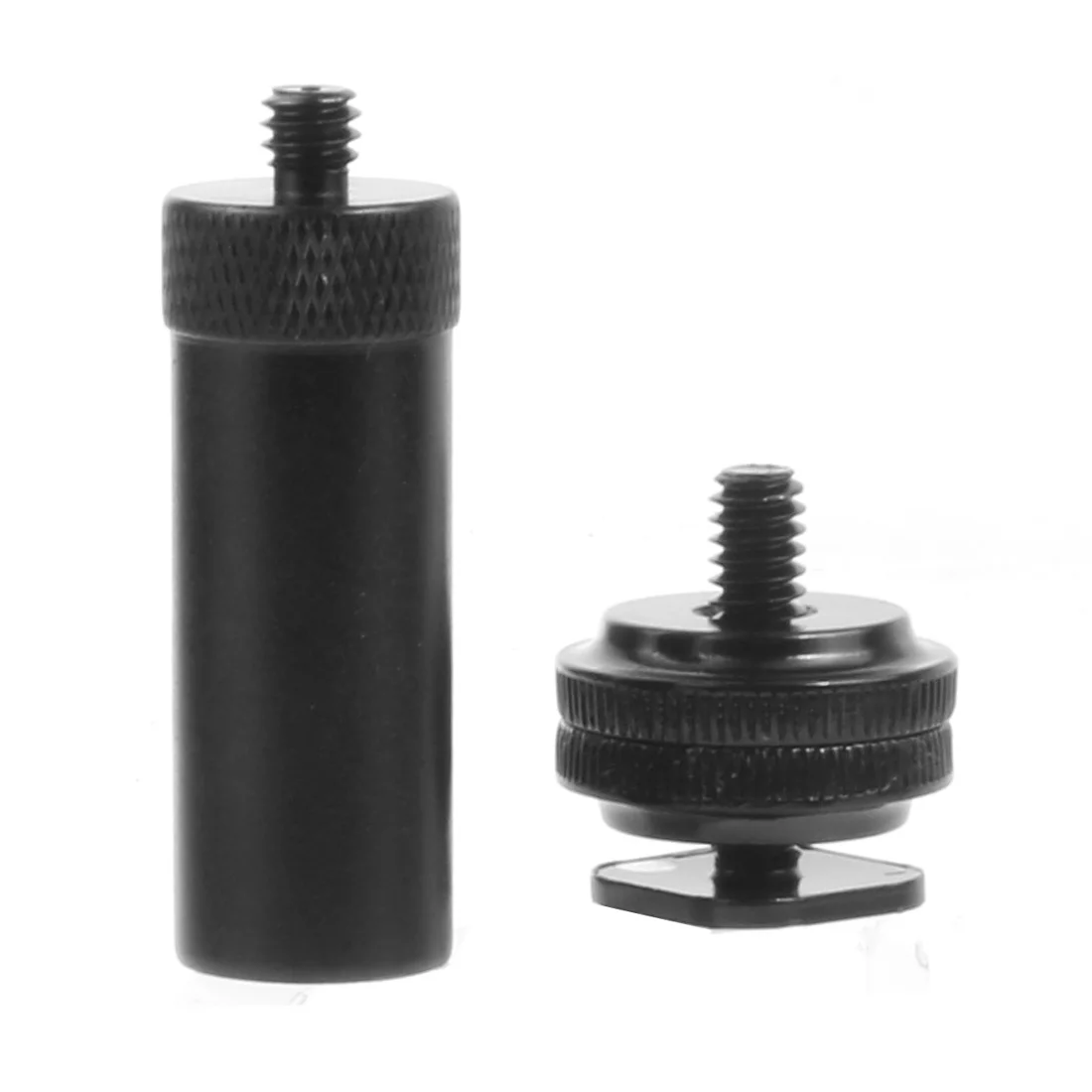 1/4 Inch Screw Extension Column Double Nuts Cold Shoe Tripod Mount to LED Light Adapter Bracket for SLR Camera Projector Bracket