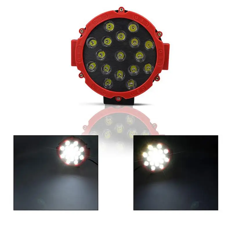 

1 Pc 51W LED Light Work Lamps Waterproof Car Dome Light Front Bumper Lamp for Off-Road Motorcycle