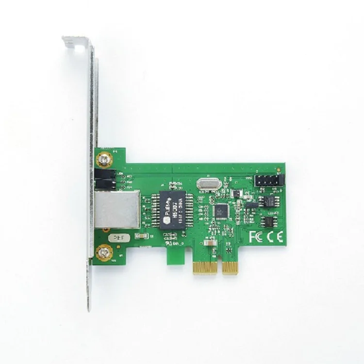 Оптовые продажи от производителя, кабель RJ-45 Gigabit PCI-E, сетевая карта, совместимая с бесплатным драйвером, сетевая карта Ethernet PCI-E