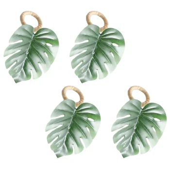 

4 Pcs Tissue Buckles Napkin Buckles Green Lovely Exquisite Napkin Rings Napkin Clips for Home