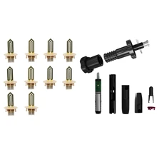 10 шт. сменная деталь из керамики нагреватель лезвия для Iqos 2,4 Plus нагревательная палка лезвия и 1 Набор для очистки инструмента ремонтный аксессуар Vape чистый