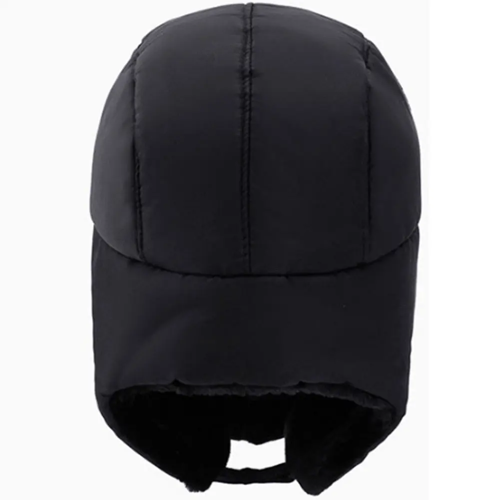 Мужская повседневная шапка-ушанка авиатора, теплая меховая утолщенная Лыжная маска с ушками, ветрозащитная шапка-бомбер черного, серого, красного цвета и цвета хаки