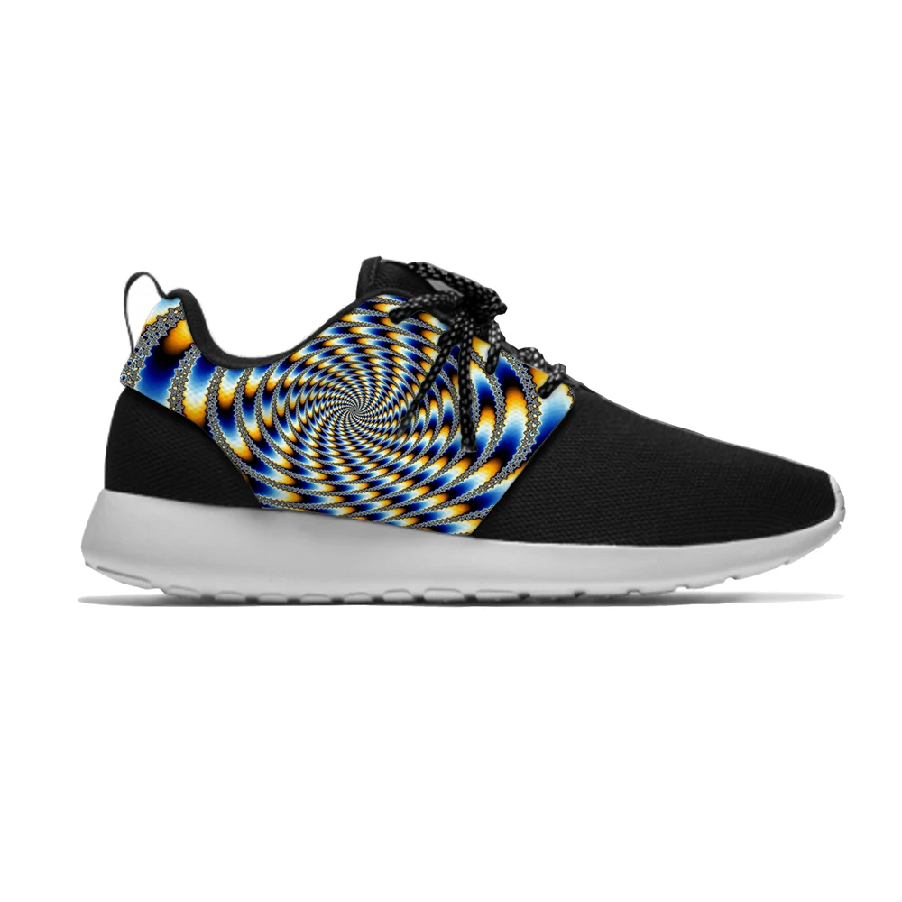 3D Vertigo Hypnotic Cool Fashion Personality Funny Sport Running Shoes Casual Breathable Lightweight Print Men Women Sneakers |