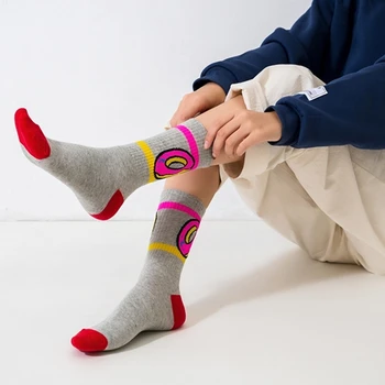 

New Trend Streetwear Women Daily Socks Creative Cotton Crew Hip Hop Fashion Women Socks Harajuku Unisex Novelty Socks Sokken