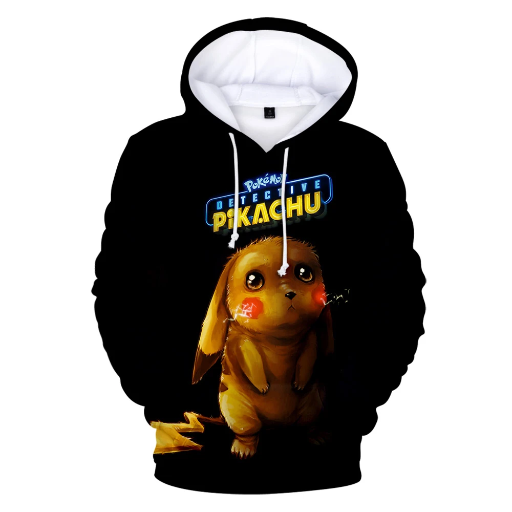 Autumn Pokemon Detective Pikachu 3D Hoodies Sweatshirts Men Women Fashion Hip Hop Kids Hoodies Sweatshirts 3D boys girls Hoodie