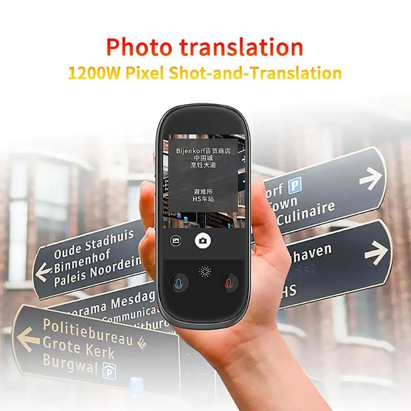 Boeleo W1 Pro переводчик фото перевод 3 дюйма lcd/ips 2,4G WiFi BT4.0 1 Гб+ 8 Гб четырехъядерный 77 языков умный переводчик