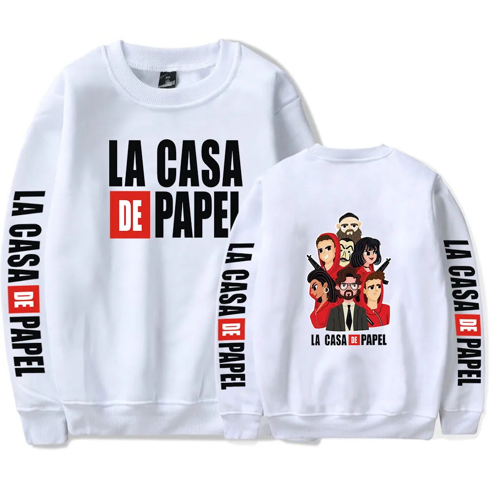 Новинка модные толстовки La Casa De Papel футболки с изобретением денег Свитшот из