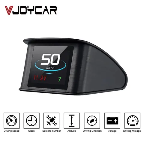 Velocímetro com Teste de Velocidadeup Teste de Sobrevelocidade Vjoy Carro Universal Head up Display Digital Gps Freio Alarme Tft Lcd T600 Hud