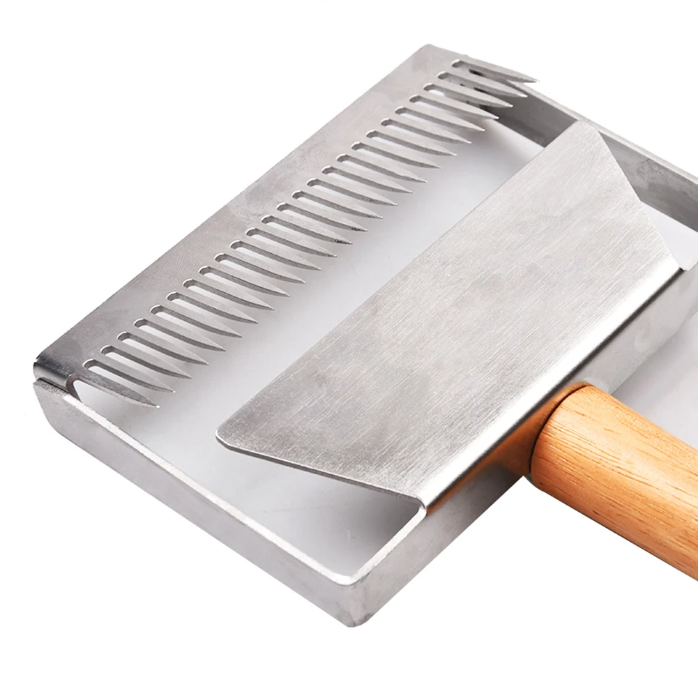 2 шт вилка для распечатывания медовых сот гребень деревянная ручка скребок Инструмент иглы редкий пчелиный улей Лопата пчеловодство оборудование для пчеловодства