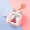 Korea Cute Cartoon Owl Zipper Leather Bag Key Coin Card Soft Small Purse Girl Boy Couple Airpod Storage Stationery Travel Gift 3