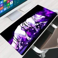 

Fantasy Wolf Computer Varmilo Keyboard Mouse Pad Anime Gaming Accessories Table XXL Gabinete Gamer Carpet LOL Desk Mat Mousepad