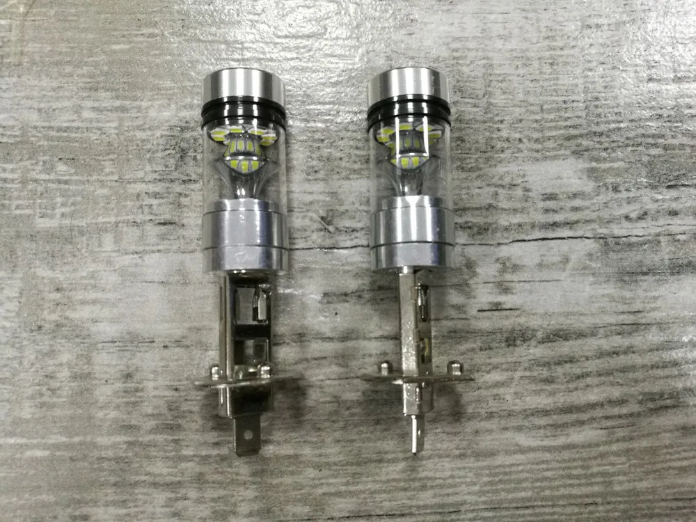 2X H1 6500K 100W 20LED HID Белый 2323 Противотуманные фары дальнего света DRL Светильник лампы бег светильник s DRL Противотуманные светильник 6000K 12V дальнего ИК AU 30