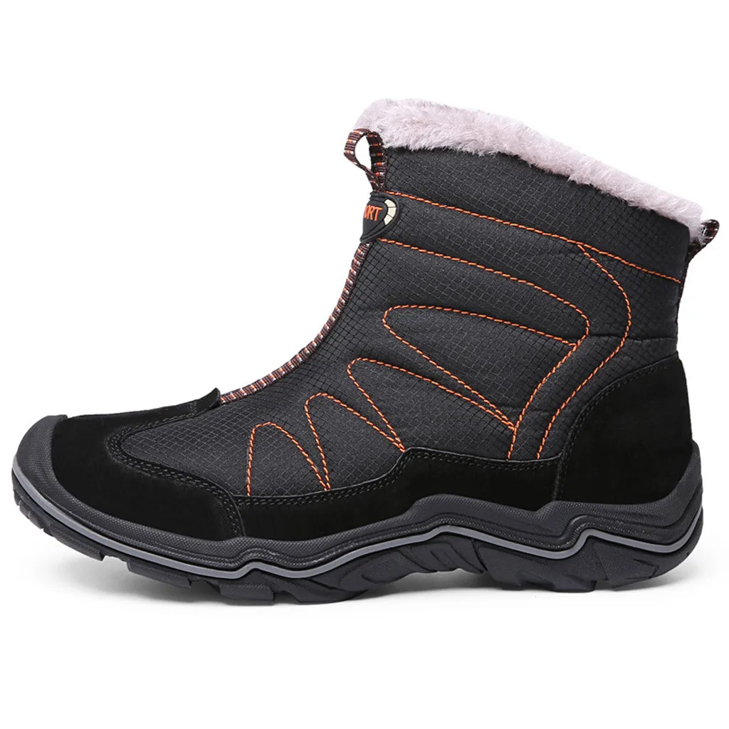 Мужская обувь; модные ботинки для мужчин; zapatos de hombre; модная мужская водонепроницаемая нескользящая обувь из хлопка для пешего туризма; уличные зимние ботинки