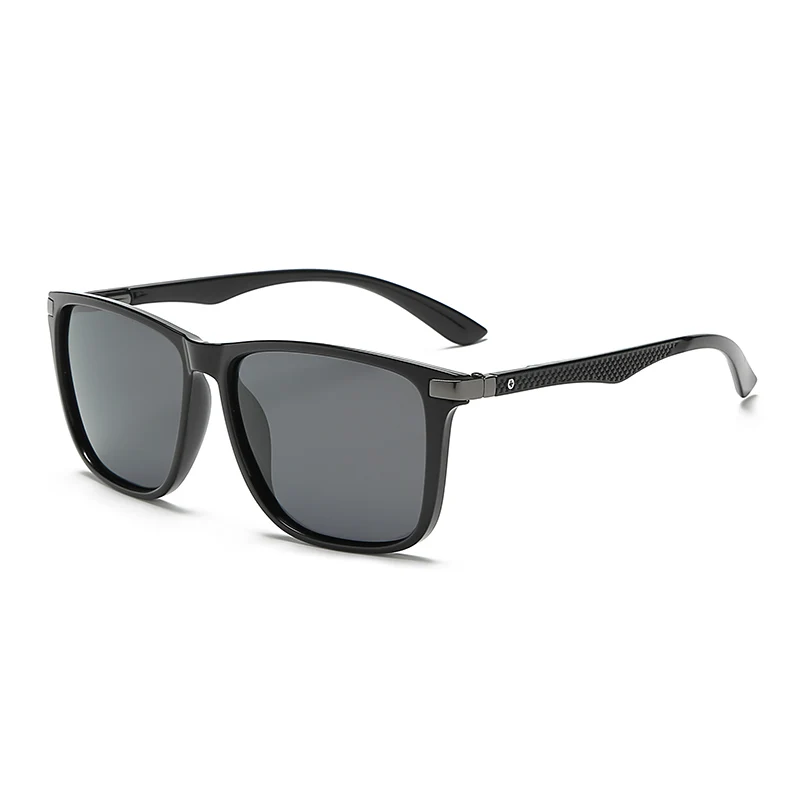 C1 Bright Black Pro Acme, классические ретро поляризованные солнцезащитные очки для мужчин и женщин, фирменный дизайн, для вождения, квадратная оправа, мужские солнцезащитные очки, Gafas De Sol PA1275 - Цвет линз: C1 Bright Black