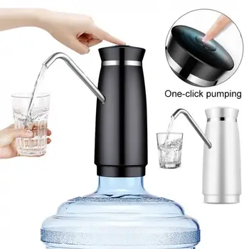 

Push-button Rechargeable Wireless Electric Water Pump Intelligent Pump USB and Indicator Light for 4.5L - 18.9L Barrelled Water