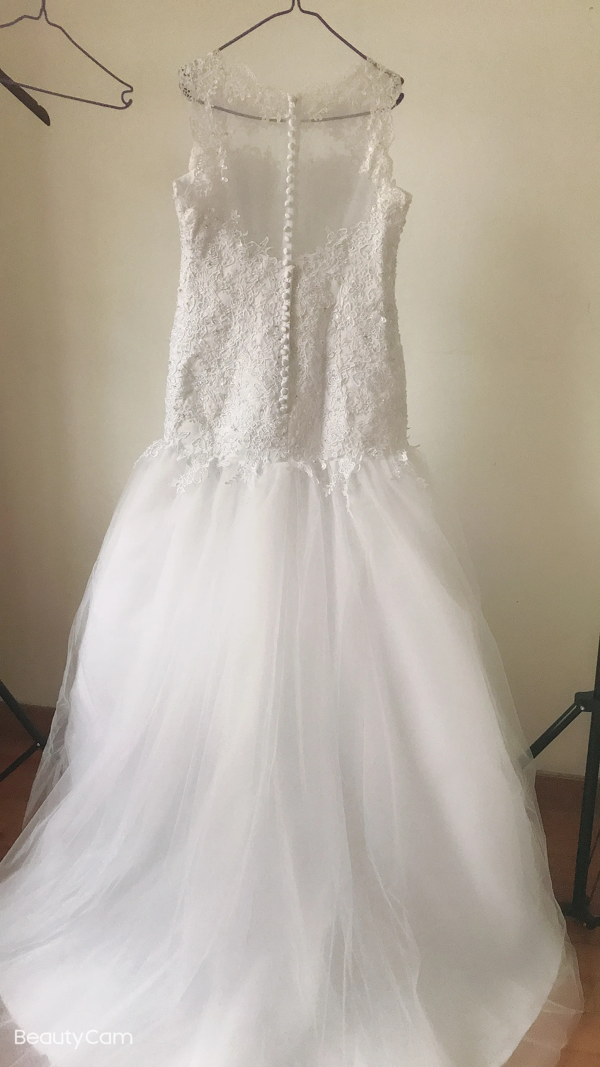 Fansmile Africa Design Vestido De Noiva Beading Lace Mermaid Wedding Dress Backless Gowns FSM-507M