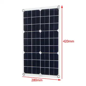 

18/5V 55w Monocrystaline Solar Panel Battery Charger Outdoor Portable Solar Cell Board Car charger for Phone RV Car Boat Yacht