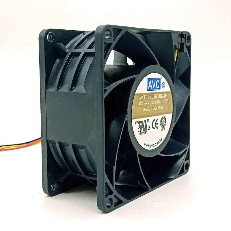2B08038B24H для AVC 8038 24V 0.70A инверторный вентилятор 8 см двойной шар большой объем ШИМ