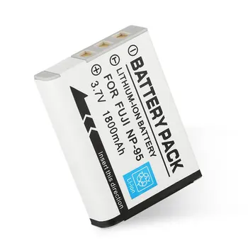 

Large Capacity 1800mAh Mercury-free Lithium-Ion Battery Replacement Backup Battery for FUJI NP-95 Camera