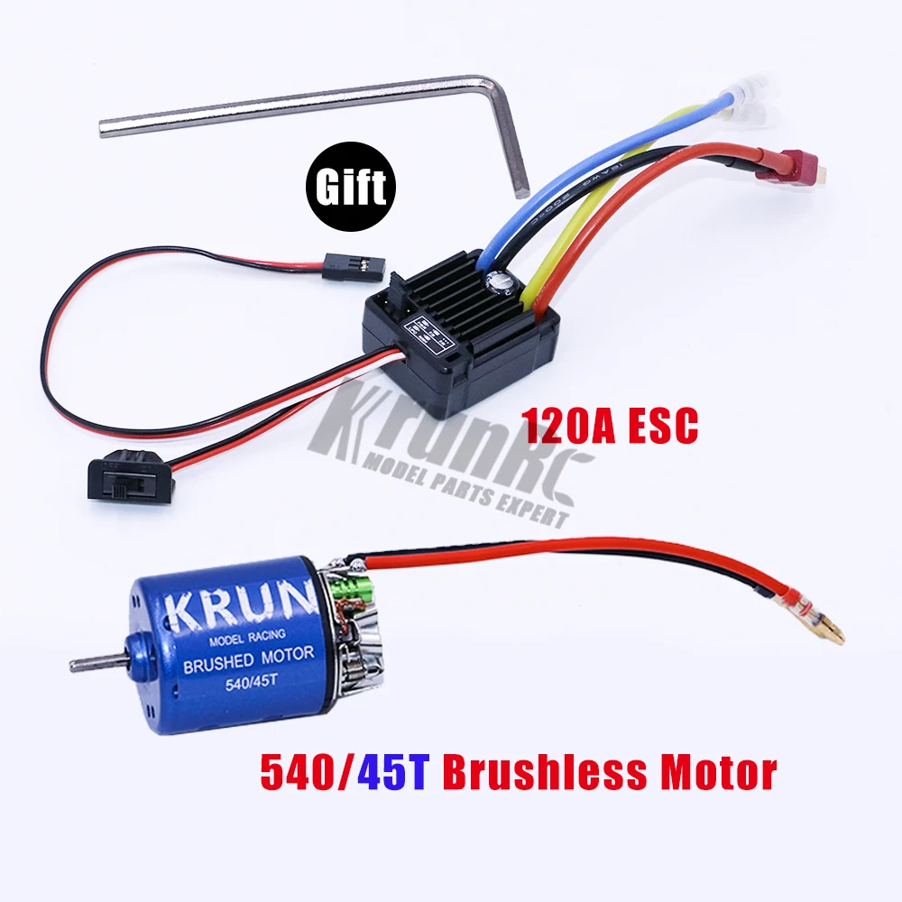 60A ESC and 540 45T 540 21T 27T 35T 45T 55T 80T матовый двигатель+ 60A HOBBYWING 1060RTR ESC для 1/10 HSP HPI Wltoys Kyosho TRAXXAS Redcat RC автомобиль грузовик - Цвет: 60A ESC and 540 45T
