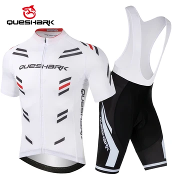 

Queshark Professional Pro Team Cycling Jersey Sets Men Short sleeves Cycling Clothing Sportswear Outdoor MTB Road Bike Clothes