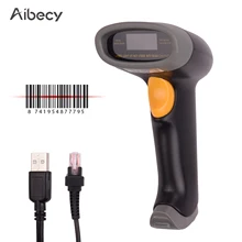 Aibecy ручной 1D USB сканер штрих-кода считыватель штрих-кода 32-бит декодер совместим с Linux Android Mac OS Windows
