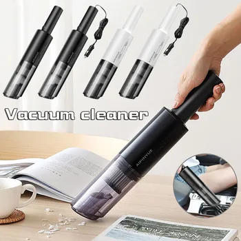 

Car Wet And Dry Vacuum Cleaner On-board Vacuum Cleaner With Light Wireless charging car vacuum cleaner Car interior cleaning #Z