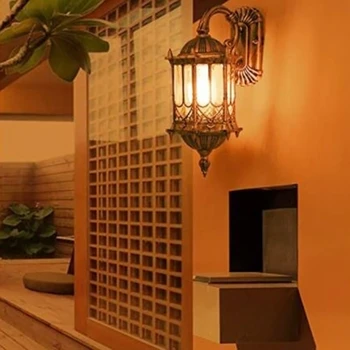 

2020 New Traditional Classical Upside Down Light European Outdoor Waterproof Wall Lamp