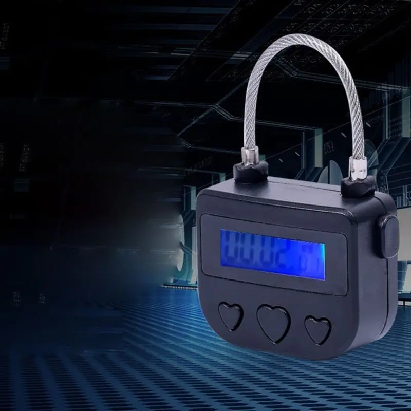 

Black Game Bondage Time Locks Multipurpose Waterproof Rechargeable Switch Useful