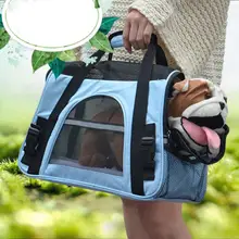 Складная сумка-переноска для питомцев, для щенков, собак, кошек, на открытом воздухе, дорожная сумка на плечо для маленьких собак, домашних животных, мягкая сумка-переноска для питомцев