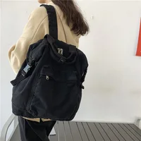 Annmouler Fashion Backpacks Large Capacity School Bag Quality Canvas Rucksack Teenage Girl Shoulder Travel Bag Student Bags 1