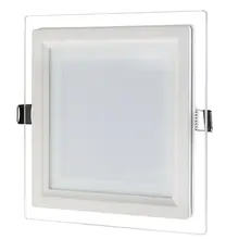 DHL 40 шт. стеклянная квадратная панель светильник 3 цвета Изменение потолочный светильник