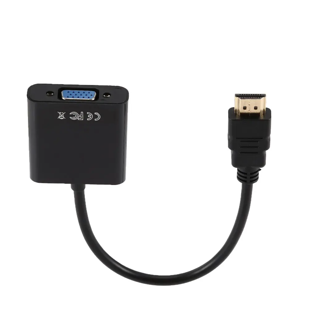 1080P активный HDMI к VGA адаптер видео конвертер папа женскому с микро USB и 3 5 мм аудио