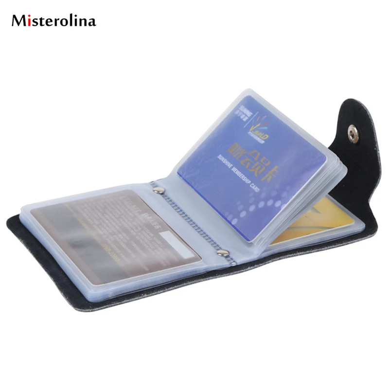 

12/24 Slots Leather Credit Card Case Soft Pocket Id Holder Bag Wallet Purse Popu Purse Id Card Holder Passport Cover