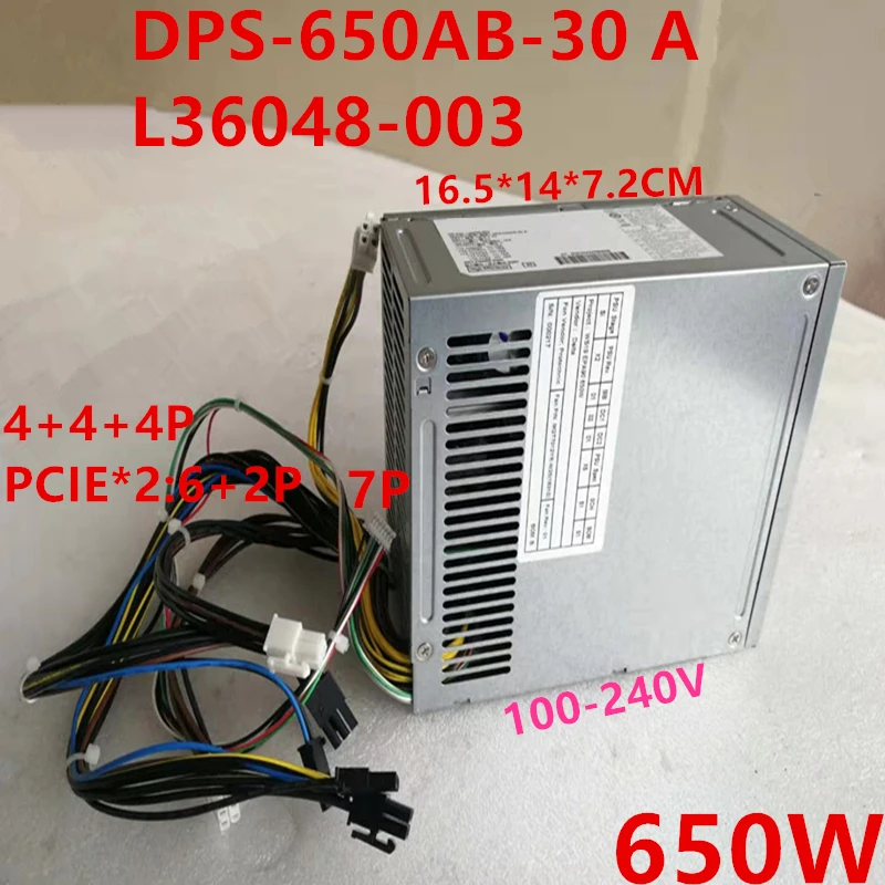 Nuovo Alimentatore Originale Per Hp 800 Z2 G4 4Pin 650W Alimentatore Switching Dps-650Ab-30 A L36048-003 L36049-003 L57253-003 Dps-650Ab-30A