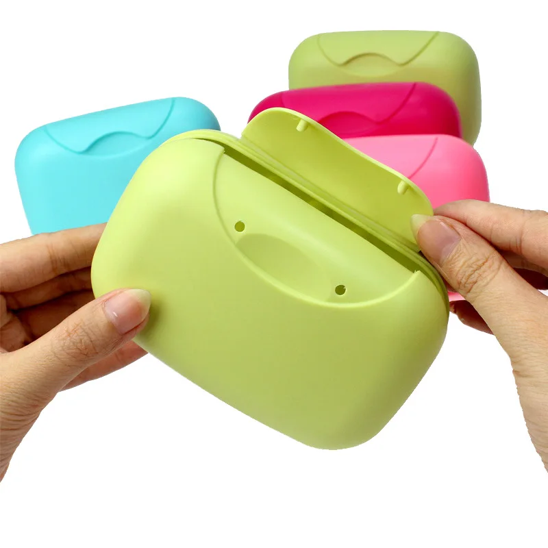 Travel Hiking Holder Container Soap Box for Bathroom Dish Home Shower Plate Case Multicolor Plastic Soap Box Dispenser Soap Rack