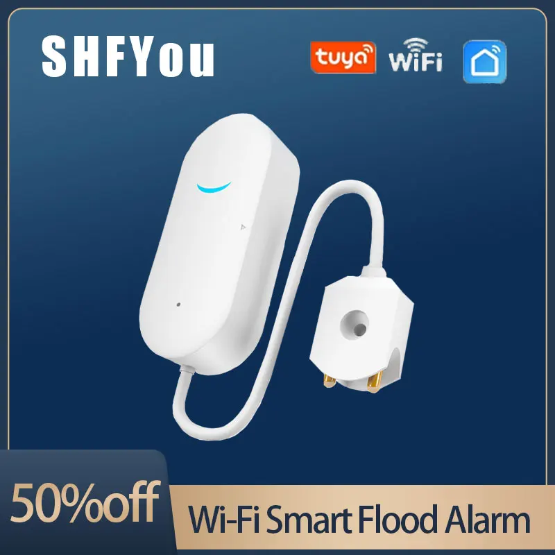 Tuya Water Sensor Wifi Smart Home Flood Alert Remote Notification Water