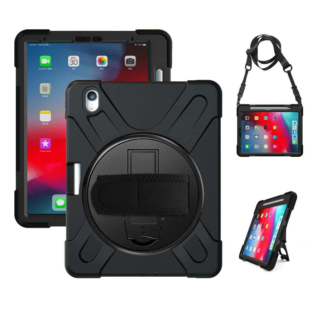 Чехол для планшета iPad Pro 11 дюймов 2018 ПК + силикон противоударный защитный чехол с