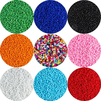 

MH opaque rice beads 1000pcs 2mm multi-color loose beads for fashion DIY handmade bracelet necklace beaded material accessories